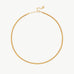 Classic Herringbone Chain Necklace in Gold | MaiaMina