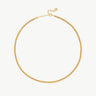 Classic Herringbone Chain Necklace in Gold | MaiaMina