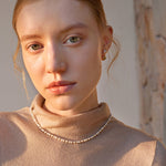 Classic Pearl Alternating Beaded Necklace | 18ct Gold Plated Vermeil – MaiaMina