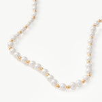 Classic Pearl Alternating Beaded Necklace | 18ct Gold Plated Vermeil – MaiaMina