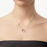 Collier pendentif rouleau maillons Lynka