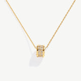 Timeless Rotating Pendant Necklace with Intricate Zircon Detailing | MaiaMina