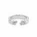 MaiaMina Open Ring Sterling Silver Geometric CZ Statement Ring LYNKA