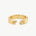 MaiaMina Open Ring Gold Vermeil Sculptural Statement Ring Minimal Modern Jewelry LYNKA