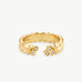 MaiaMina Open Ring Gold Vermeil Sculptural Statement Ring Minimal Modern Jewelry LYNKA