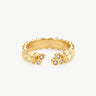 MaiaMina Open Ring Gold Vermeil Sculptural Statement Ring Minimal Modern Jewelry LYNKA
