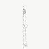 MaiaMina Pendant Necklace Sterling Silver Geometric Link Charm Necklace LYNKA