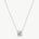 MaiaMina Pendant Necklace Sterling Silver Geometric Link Charm Necklace LYNKA