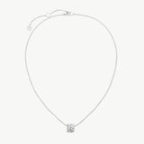 MaiaMina Pendant Necklace Sterling Silver Geometric Link Charm Necklace LYNKA