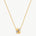 MaiaMina Pendant Necklace Gold Vermeil Two Tone Geometric Link Charm Necklace LYNKA