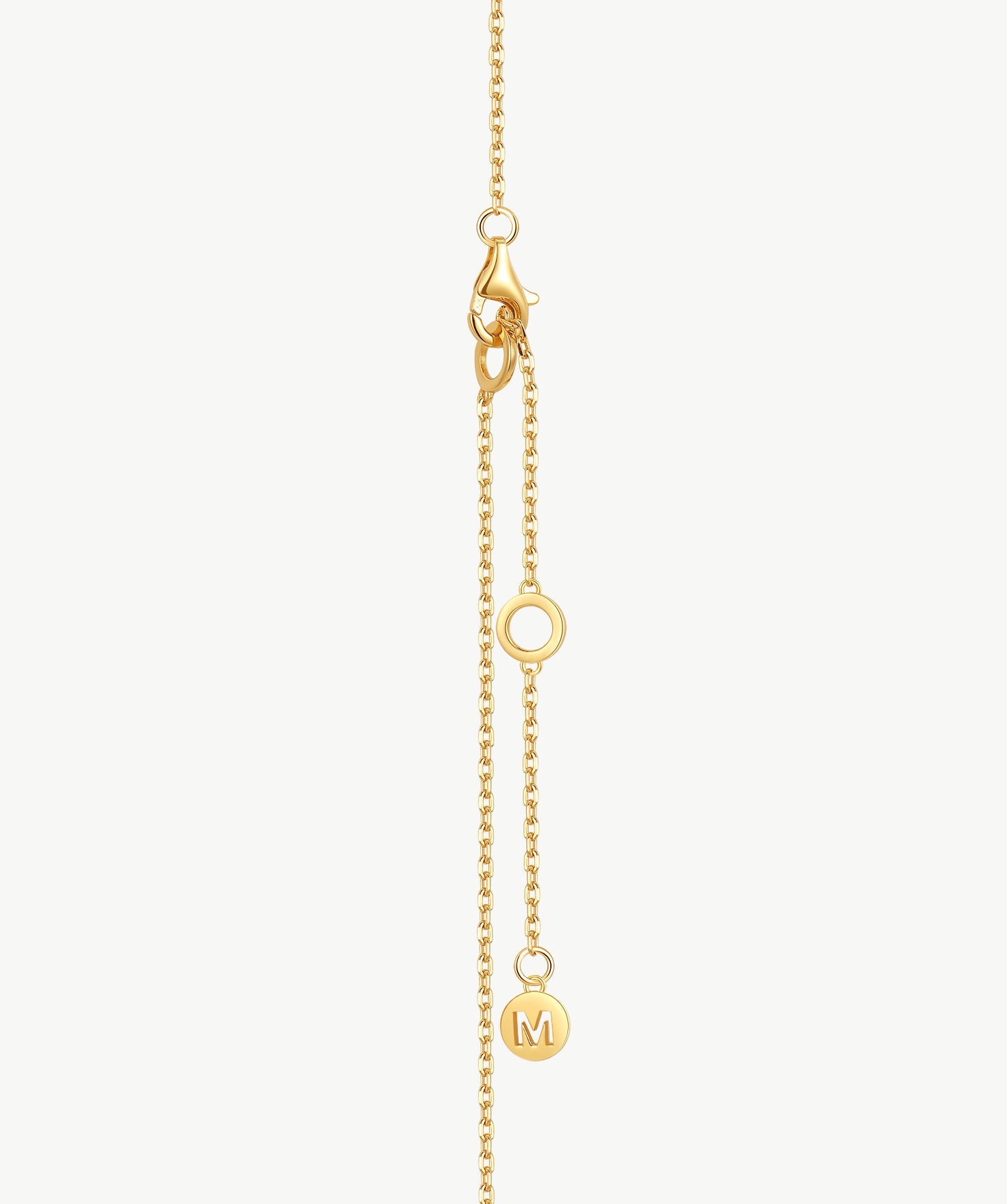 MaiaMina Gold Pearl Pendant Necklace Hexagon CZ Freshwater Pearl Drop LYNKA