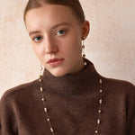 Molten Baroque Pearl Drop Earrings – Modern Elegance in Motion | MaiaMina