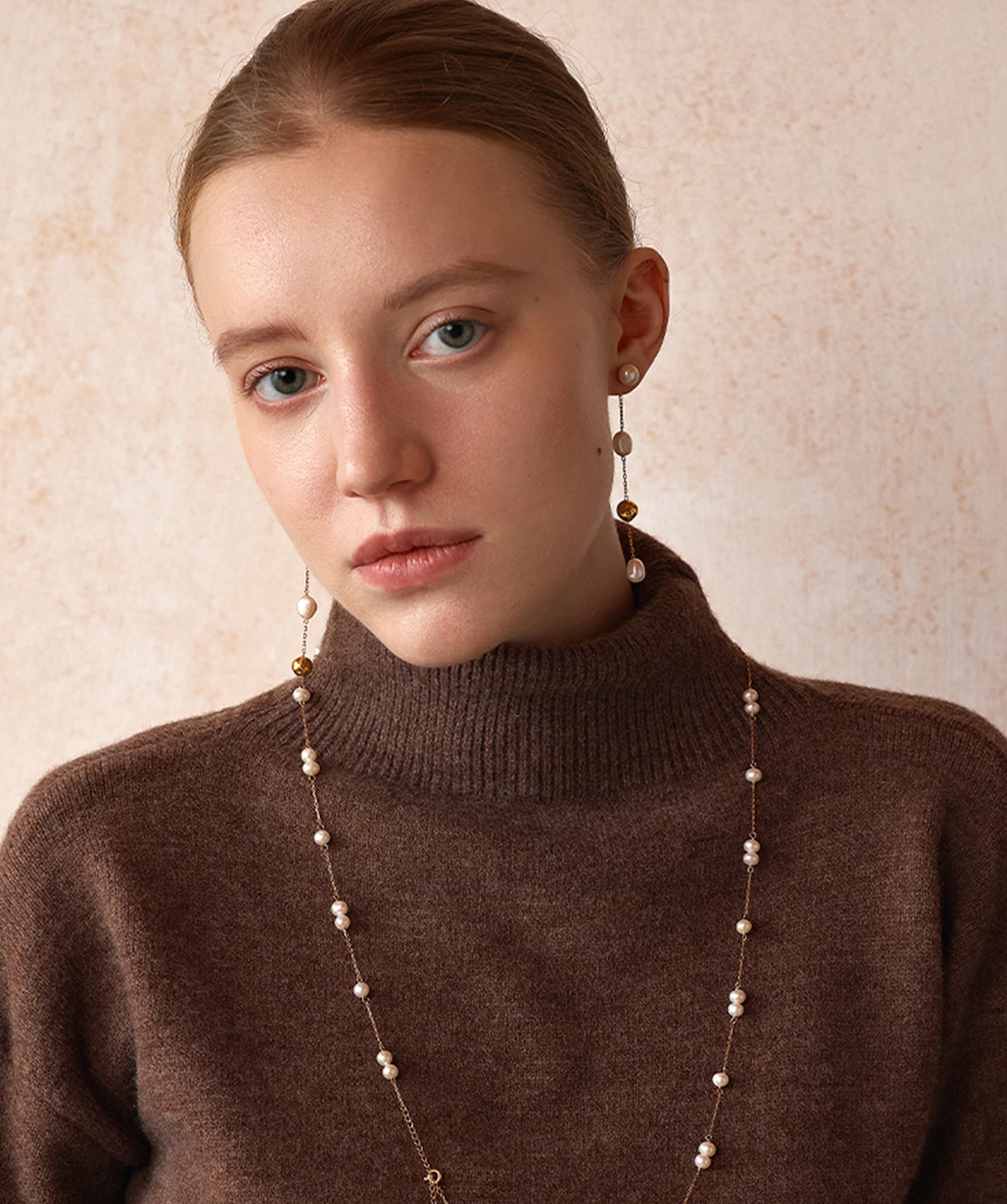 Molten Baroque Pearl Drop Earrings – Modern Elegance in Motion | MaiaMina