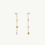 Molten Baroque Pearl Drop Earrings – Modern Elegance in Motion | MaiaMina