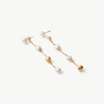 Molten Baroque Pearl Drop Earrings – Modern Elegance in Motion | MaiaMina