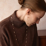 Molten Baroque Pearl Drop Earrings – Modern Elegance in Motion | MaiaMina