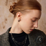 Molten Eroded Stud Earrings in Silver – Sculptural Studs in Recycled Sterling Silver | MaiaMina