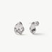 Molten Eroded Stud Earrings in Silver – Sculptural Studs in Recycled Sterling Silver | MaiaMina