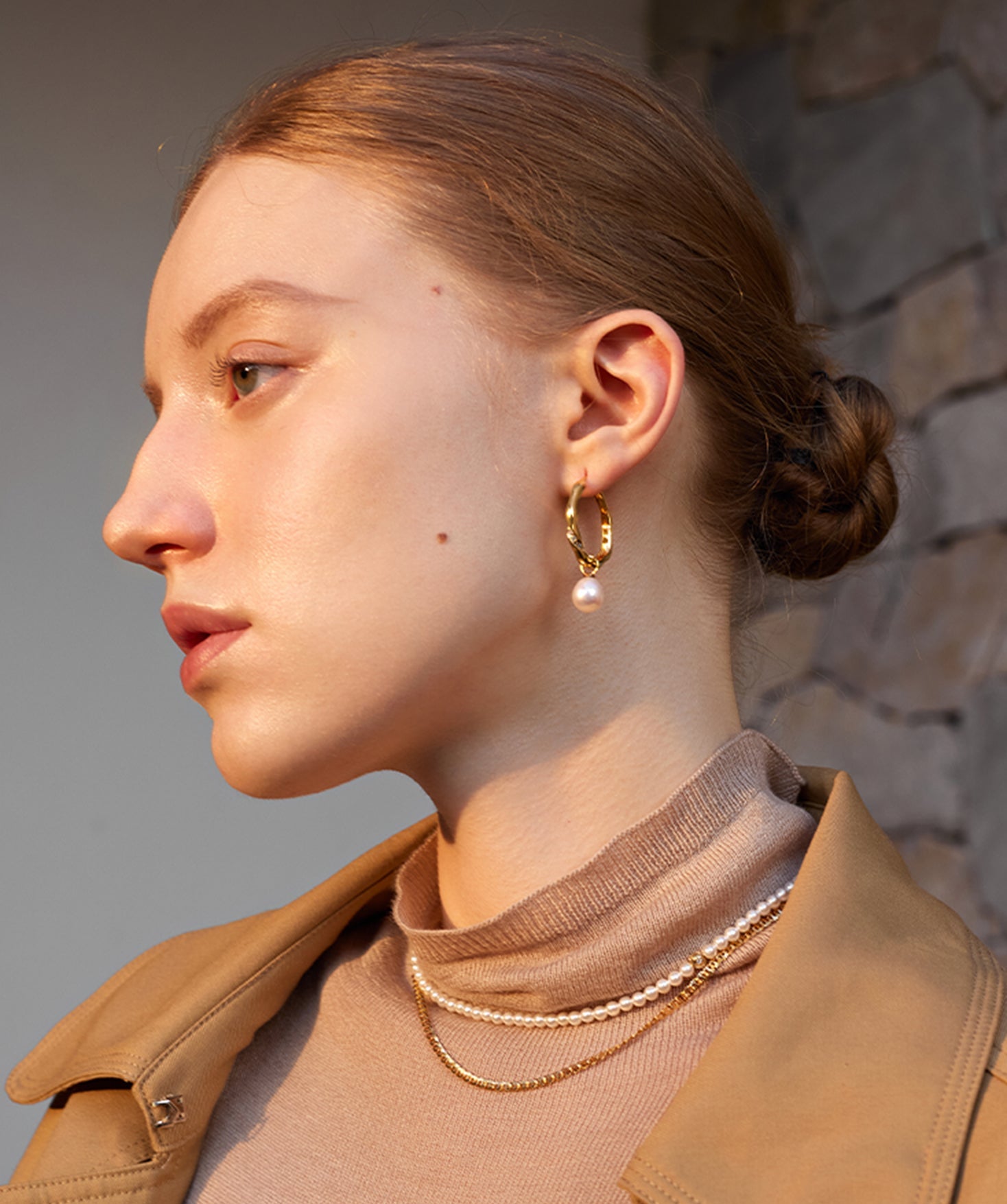 Molten Pearl Pave Hoop Earrings – Detachable Freshwater Pearl Hoops | MaiaMina