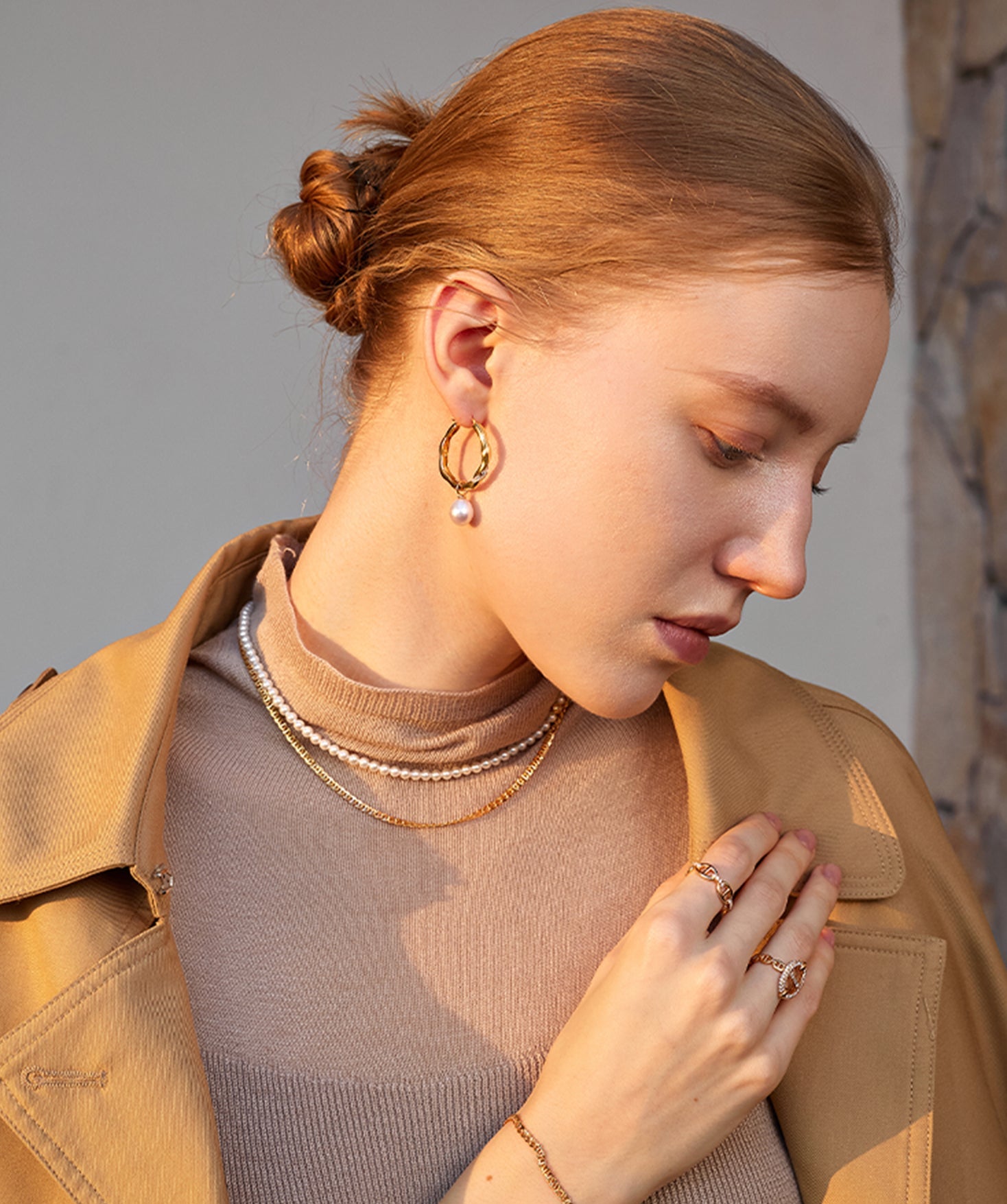 Molten Pearl Pave Hoop Earrings – Detachable Freshwater Pearl Hoops | MaiaMina