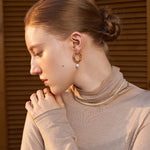 Molten Pearl Pave Hoop Earrings – Detachable Freshwater Pearl Hoops | MaiaMina