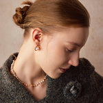 Molten Pearl Wavy Stud Earrings in 18K Gold Vermeil – MaiaMina