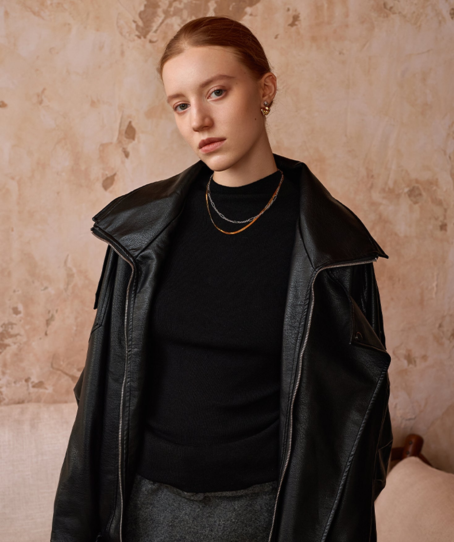 Molten Two-Tone Stud Earrings – Gold and Silver Sculptural Studs | MaiaMina