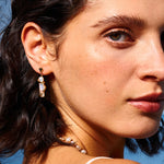 Elegant Baroque Pearl and 18K Gold Plated Sterling Silver Drop Earrings | Women's Jewelry | MaiaMina