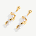 Elegant Baroque Pearl and 18K Gold Plated Sterling Silver Drop Earrings | Women's Jewelry | MaiaMina