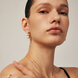 Elegant Pearl Stud Earrings with 18K Gold Vermeil and CZ Halo – MaiaMina