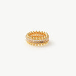Gold Vermeil Spike Eternity Ring with Gradient Gemstones – MaiaMina