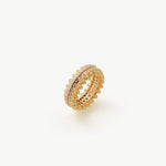 Gold Vermeil Spike Eternity Ring with Gradient Gemstones – MaiaMina