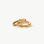 Rock Gemstone Ombre Spike Hoop Earrings | Gold-Plated Statement Hoops – MaiaMina