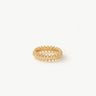 Gold Vermeil Pave Eternity Ring with Spiked Design – MaiaMina