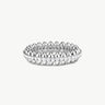 Rock Gemstone Pave Spike Eternity Ring in Silver – Modern Edge Band | MaiaMina