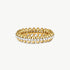 Gold Vermeil Pave Eternity Ring with Spiked Design – MaiaMina