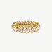 Gold Vermeil Pave Eternity Ring with Spiked Design – MaiaMina