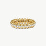 Gold Vermeil Pave Eternity Ring with Spiked Design – MaiaMina
