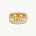 Gold Vermeil Spike Band Ring with Gemstone Accents – MaiaMina