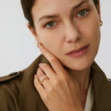 Gold Vermeil Spike Band Ring with Gemstone Accents – MaiaMina