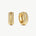 Rock Gemstone Spike Hoop Earrings | Gold-Plated Statement Hoops – MaiaMina