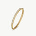 Rock Spike Bangle Bracelet in Gold Vermeil with Zircon – MaiaMina
