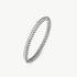 Rock Spike Lock Bangle in Silver – Edgy Zirconia Bracelet | MaiaMina