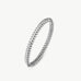 Rock Spike Lock Bangle in Silver – Edgy Zirconia Bracelet | MaiaMina