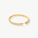 Rock Spike Bangle Bracelet in Gold Vermeil with Zircon – MaiaMina