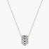 Rock Spike Roller Pendant Necklace in Silver – Modern Edgy Pendant | MaiaMina
