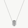 Rock Spike Roller Pendant Necklace in Silver – Modern Edgy Pendant | MaiaMina