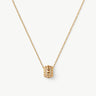Gold Vermeil Spike Roller Pendant Necklace with Gemstones – MaiaMina