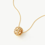 Gold Vermeil Spike Roller Pendant Necklace with Gemstones – MaiaMina