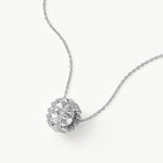 Rock Spike Roller Pendant Necklace in Silver – Modern Edgy Pendant | MaiaMina